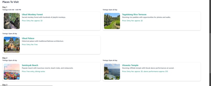 TravelAI – screenshot 3