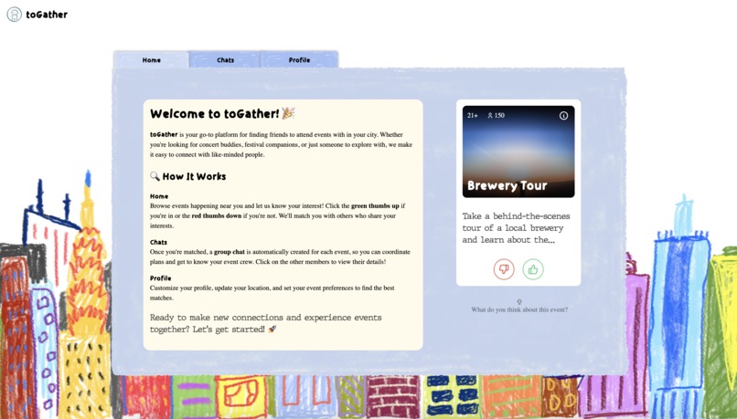 toGather – screenshot 2