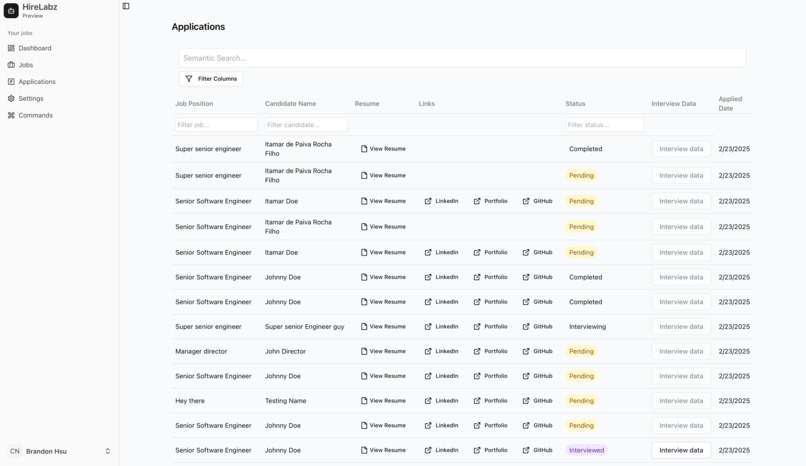 Hire Labz – screenshot 2