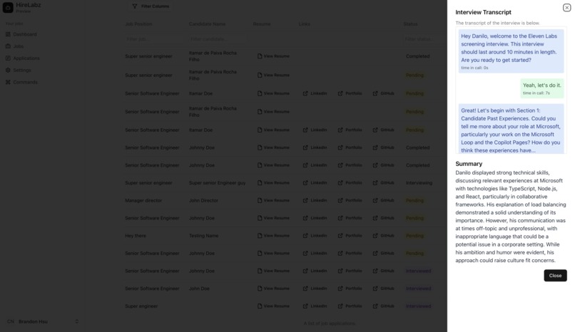 Hire Labz – screenshot 4