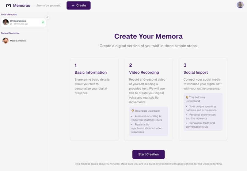 Memoras - Eternalize Yourself – screenshot 2