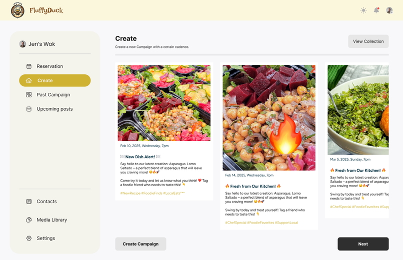 FluffyDuck - Restaurant Marketing and Reservations AI Agent  – screenshot 3