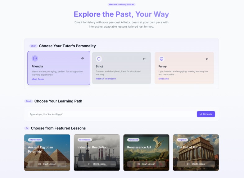 History Tutor AI – screenshot 1