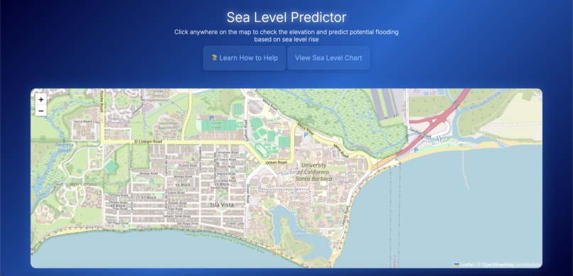 Sea Level Predictor – screenshot 1