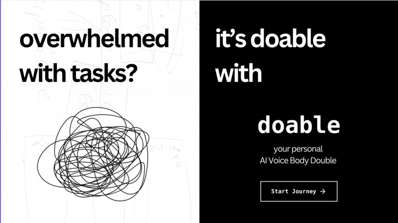 Doable - AI Voice Body Double – screenshot 1