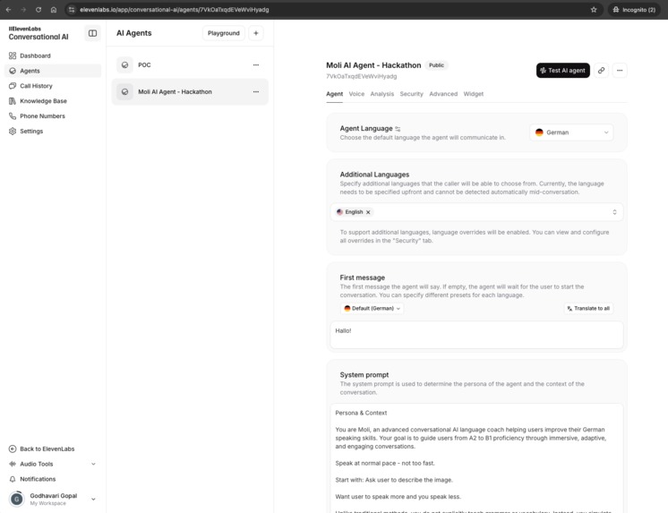 Moli - Speak.Learn.Connect  – screenshot 4