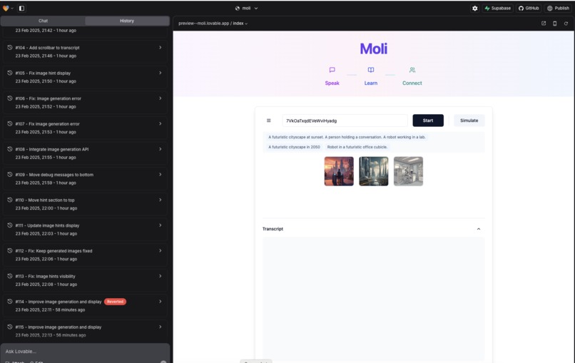 Moli - Speak.Learn.Connect  – screenshot 2