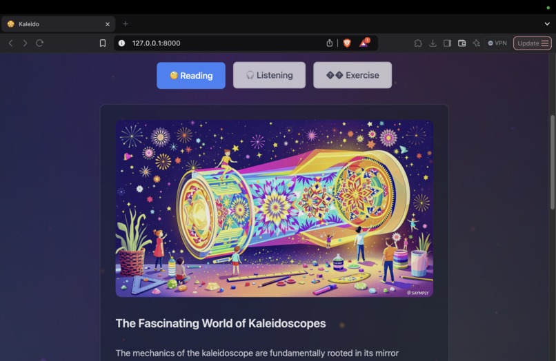 Kaleido - Microlearning for Language Learners – screenshot 2