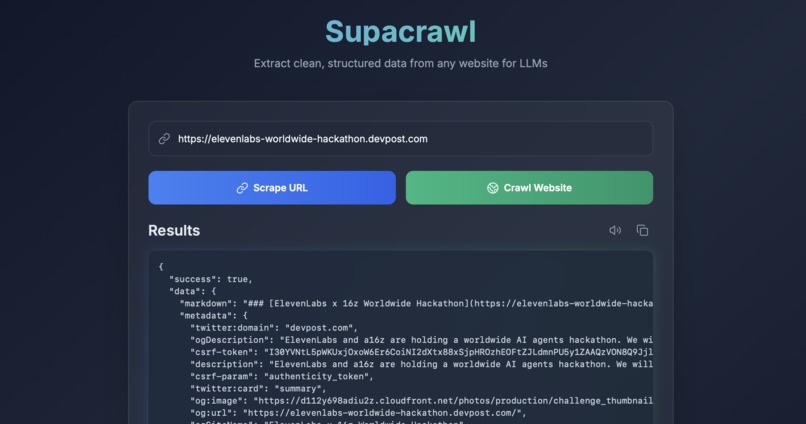 SupaCrawl – screenshot 1