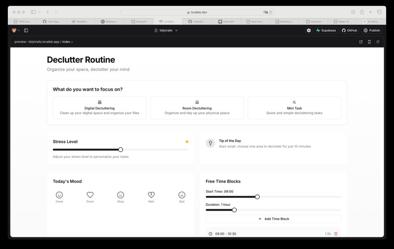 Peronsal Declutter App – screenshot 1