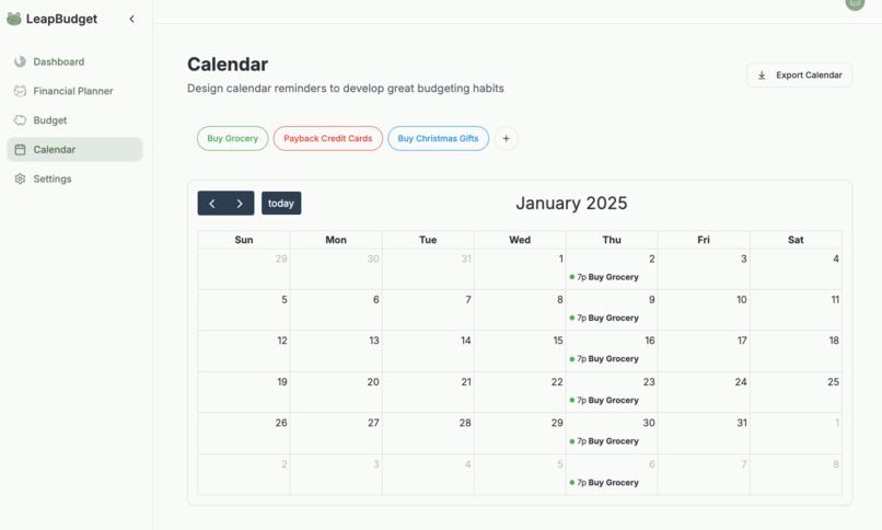 LeapBudget – screenshot 5