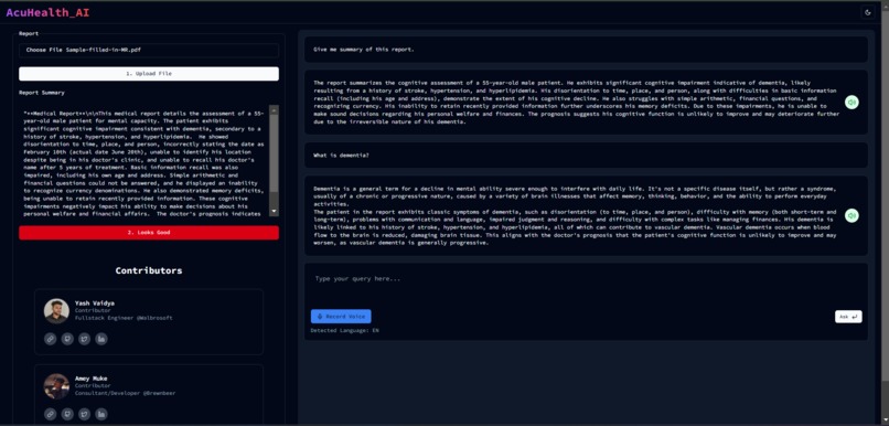 AcuHealth AI – screenshot 1
