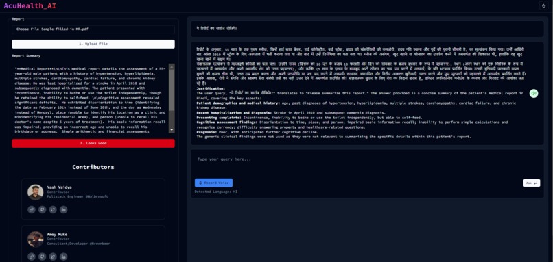 AcuHealth AI – screenshot 2