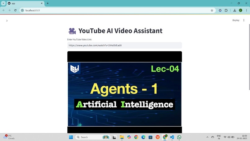 Youtube Video Summarizer – screenshot 1