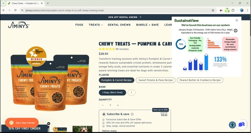 SustainaView – screenshot 2