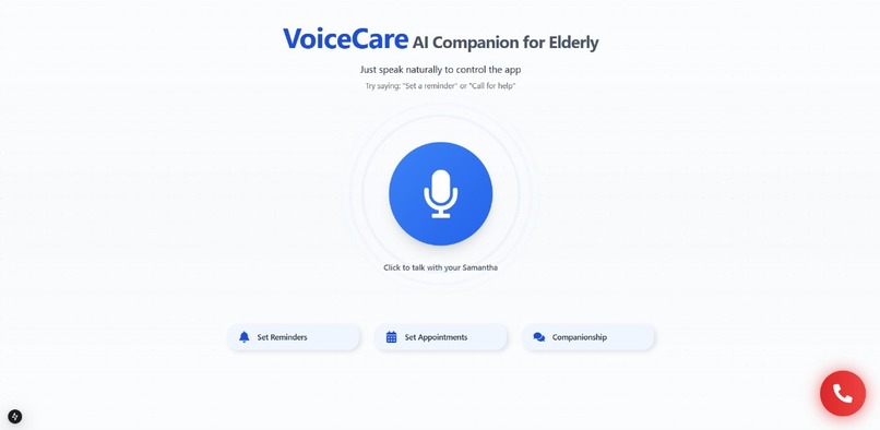 VoiceCare: AI Companion for Elderly – screenshot 1