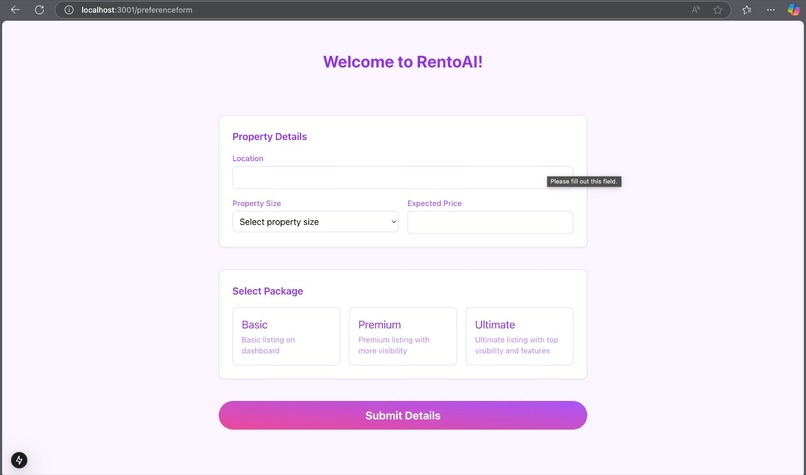 RentoAI – screenshot 2