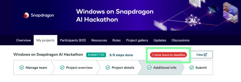 Windows on Snapdragon AI Hackathon – screenshot 2