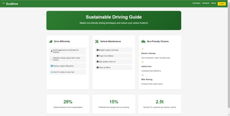 ecoRide Rewards – screenshot 1