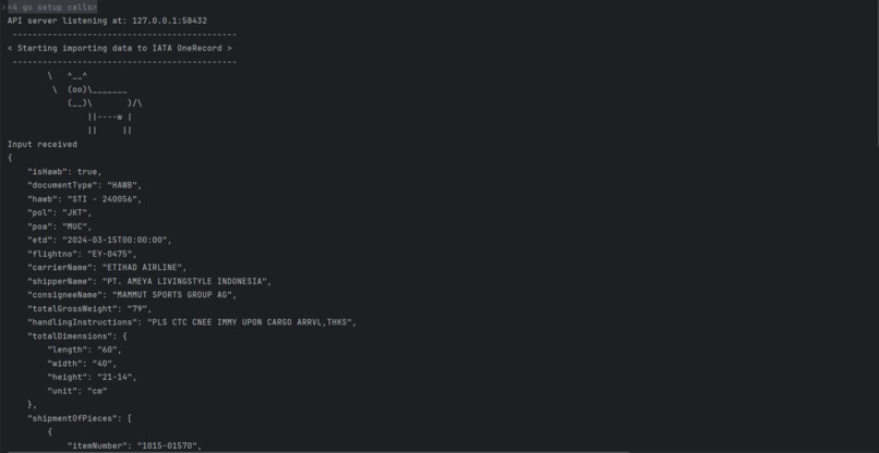 HAWB to IATA One Record converter – screenshot 1