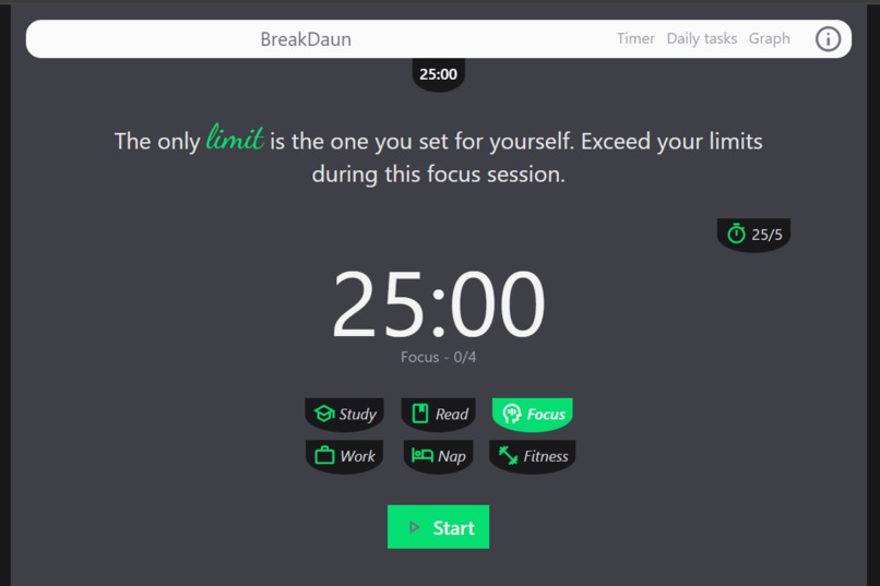 BreakDaun - Pomoface – screenshot 1