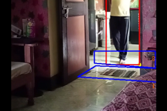 Real time people counter (entered or exits)