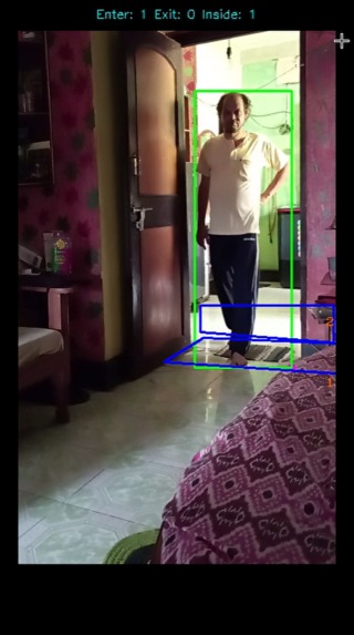 Real time people counter (entered or exits) – screenshot 2