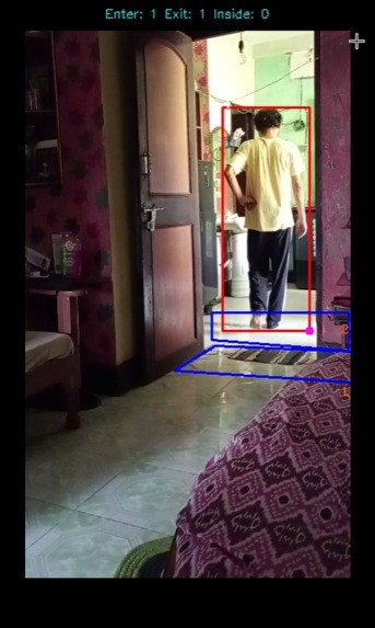 Real time people counter (entered or exits) – screenshot 3