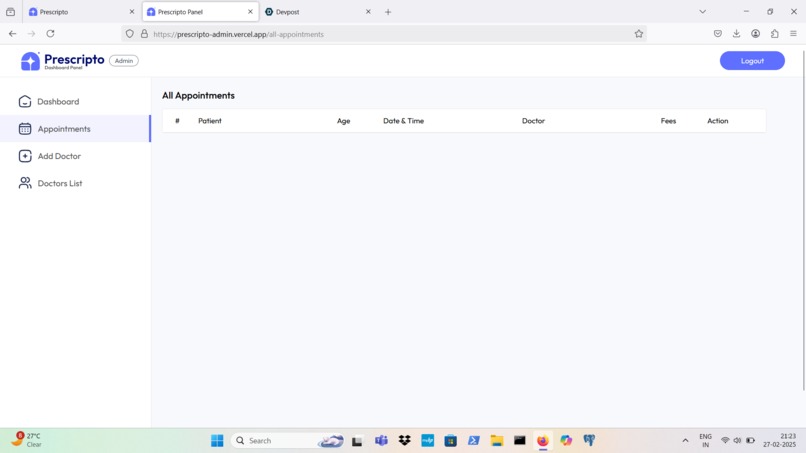 Doctor Appointment Booking System - e-Prescription 2.0 – screenshot 3