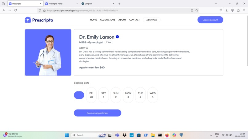 Doctor Appointment Booking System - e-Prescription 2.0 – screenshot 6