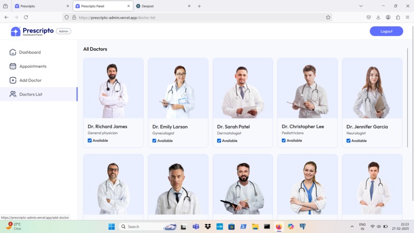 Doctor Appointment Booking System - e-Prescription 2.0 – screenshot 14
