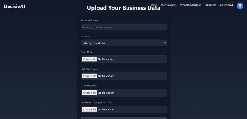 DecisivAI - An AI Powered Enterprise Decision Making System – screenshot 3