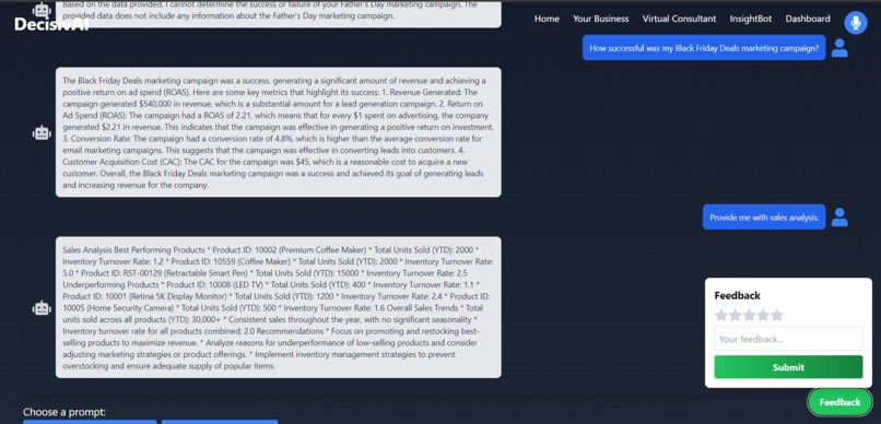DecisivAI - An AI Powered Enterprise Decision Making System – screenshot 5