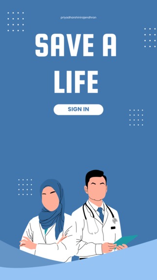 Save a life for healthcare app – screenshot 1