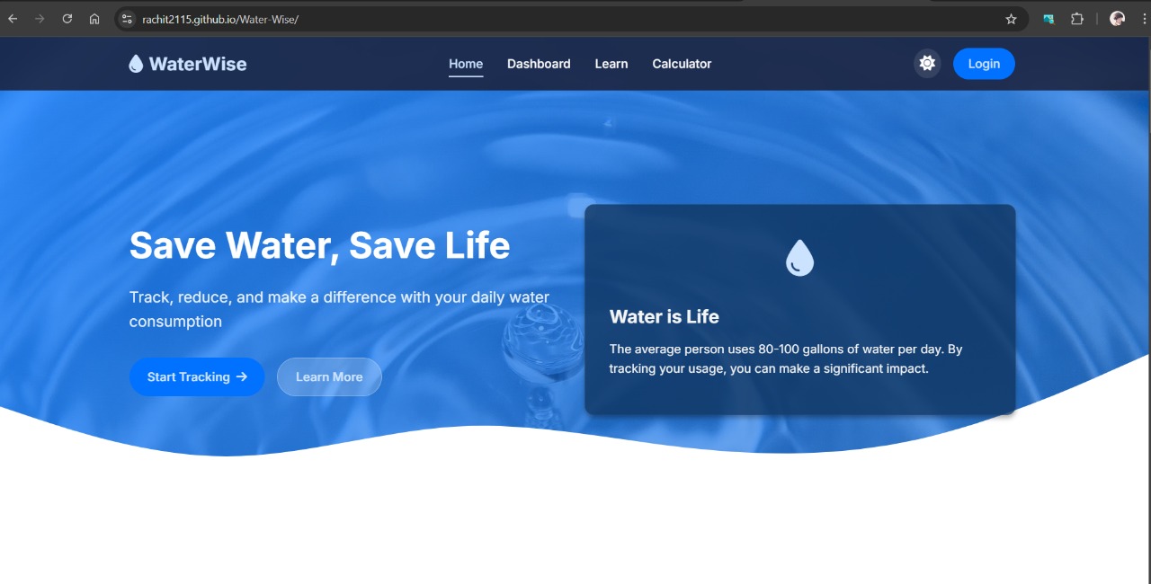 Water Wise | Devpost
