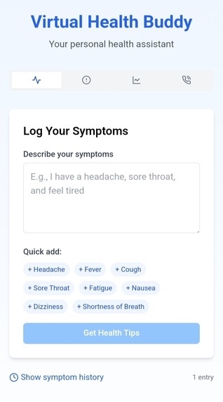 Virtual Health Buddy – screenshot 1