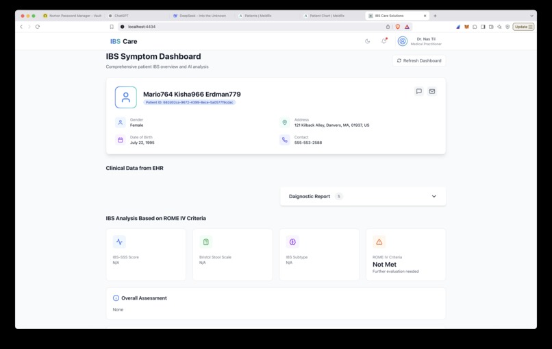 IBS Care AI App – screenshot 1