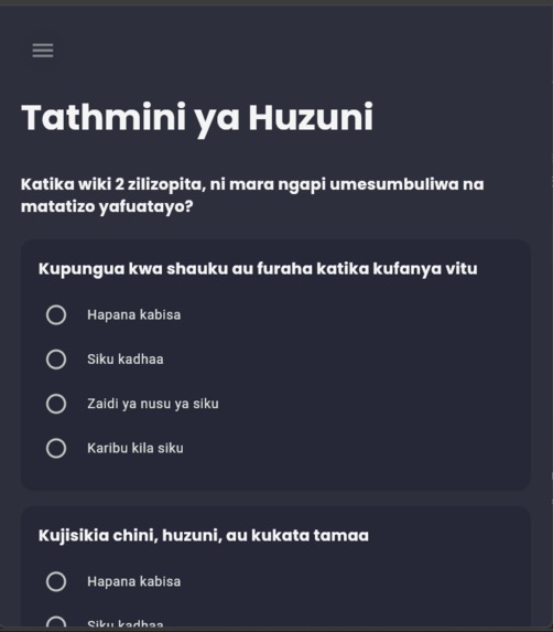 Mental health care – screenshot 2