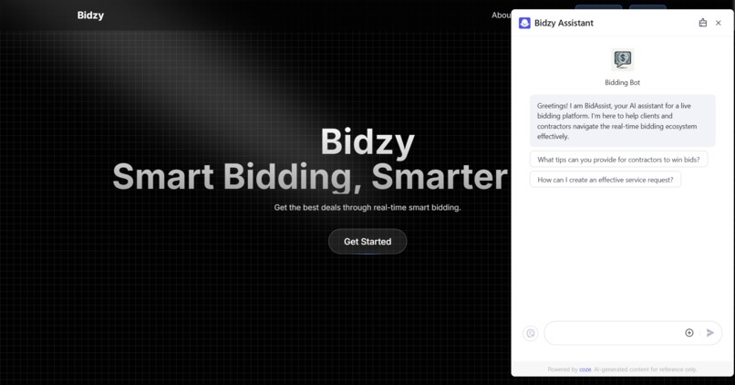 Bidzy – screenshot 1