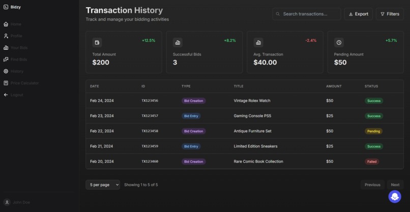 Bidzy – screenshot 7