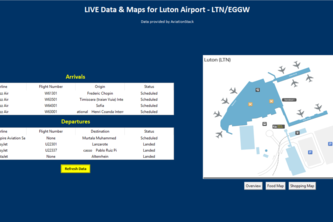 Luton Airport Map & Data