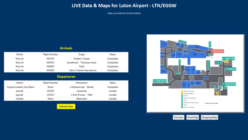 Luton Airport Map & Data – screenshot 2