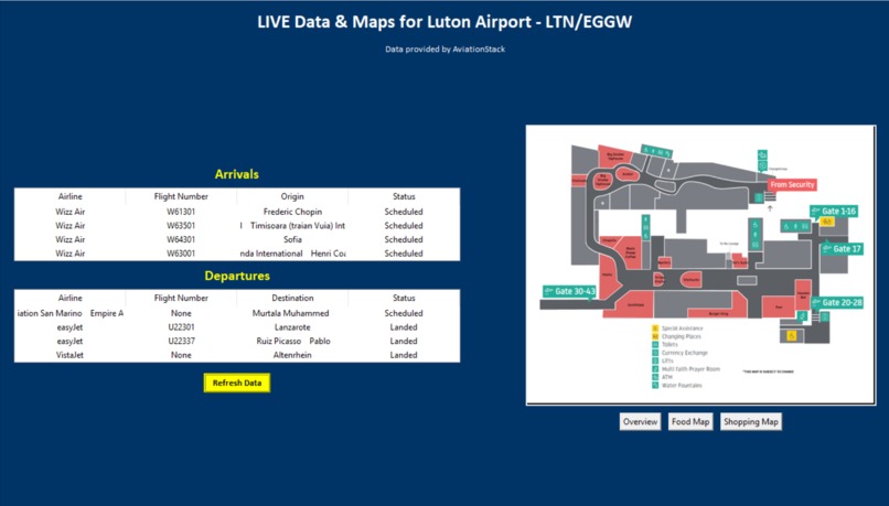 Luton Airport Map & Data – screenshot 3