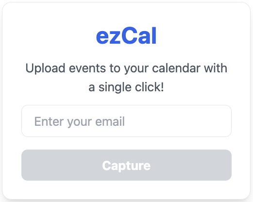 ezCal – screenshot 1