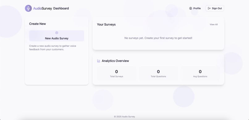 AudioSurvey – screenshot 2