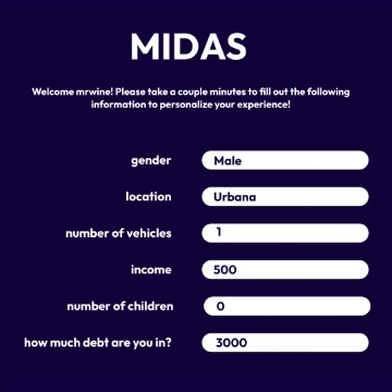 MIDAS – screenshot 3