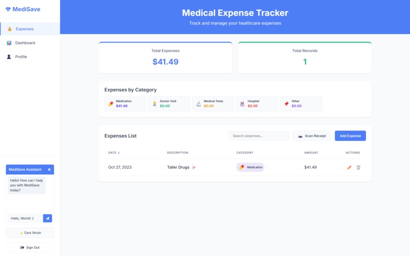 MediSave – screenshot 2