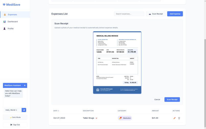 MediSave – screenshot 3