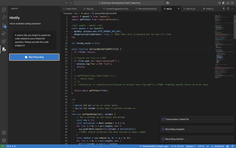Hintify – screenshot 2