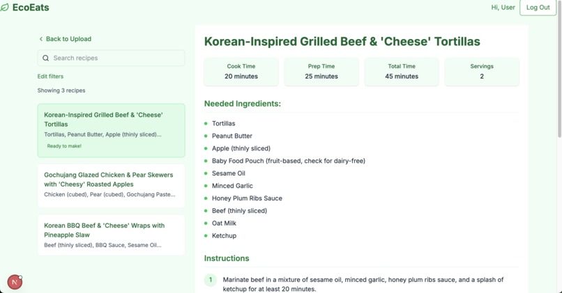 EcoEats – screenshot 3